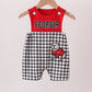 Red Georgia Applique Gingham Jon Jon