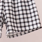 Red Georgia Applique Gingham Shorts Set