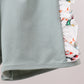 Sage Mallard French Knot Ruffle Shorts Set