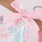 Pink Floral Bow Print Bloomer Set