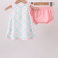 Pink Floral Bow Print Bloomer Set