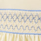 Cream smocked bloomer set