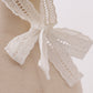 Cream lace bonnet