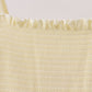 Cream smocked mom dress