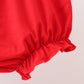 Red Apple Print Bloomer Set