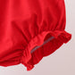 Red Apple Print Bloomer Set