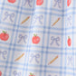 Red Apple Print Girls Shorts Set
