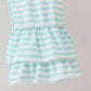 Yellow Apple Crayon Embroidered Ruffle Pants Set