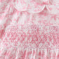 Pink Floral Smocked Dress