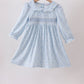 Lavender Floral Smocked Dress