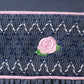 Garden Rose Smocked Ruffle Bloomer Set