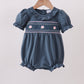 Garden Rose Smocked Ruffle Bubble