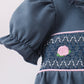 Garden Rose Smocked Ruffle Bubble