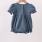 Garden Rose Smocked Ruffle Bubble