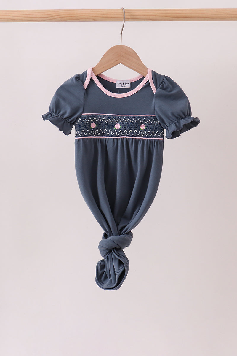 Garden Rose Smocked Gown