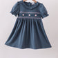 Garden Rose Smocked Ruffle Dress