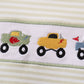 Monster truck embroidery stripe bubble