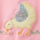 Pink Chicken Applique Bloomer Set
