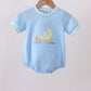 Blue Chicken Applique Bubble