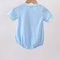 Blue Chicken Applique Bubble