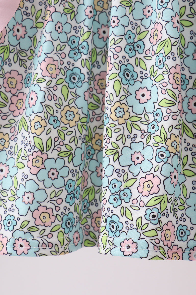 Mint Chicken Applique Ruffle Pants Set