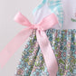 Mint Chicken Applique Ruffle Pants Set