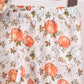 Orange Pumpkin Embroidery Ruffle Pants Set
