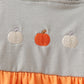 Orange Pumpkin Embroidery Ruffle Pants Set