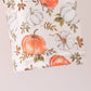 Orange Pumpkin Embroidery Ruffle Pants Set