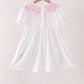 Pink Prayer Embroidery Dress