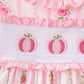 Pink Pumpkin Embroidery Ruffle Dress