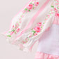Pink Pumpkin Embroidery Ruffle Dress