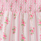 Pink Pumpkin Floral Smocked Mom Dress