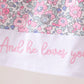 Pink Floral Embroidery Ruffle Dress