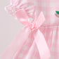 Pink Mallard Applique Gingham Bloomer Set