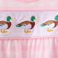 Pink Mallard Embroidery Gown