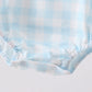 Blue Mallard Applique Gingham Bubble