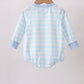 Blue Mallard Applique Gingham Bubble