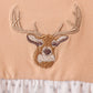 Beige Deer Embroidery Bloomer Set