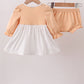 Beige Deer Embroidery Bloomer Set