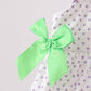 Purple Hocus pocus french knot ruffle dress