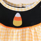 Mustard Candy Embroidery Gingham Bloomer Set