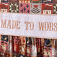 Brown Made to Worship Embroidery Pants Set