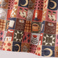 Brown Made to Worship Embroidery Pants Set