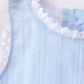 Blue Jacquard Lace Bloomer Set