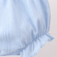 Blue Jacquard Lace Bloomer Set
