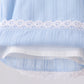 Blue Jacquard Lace Bloomer Set