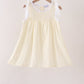 Beige Jacquard Lace Dress