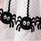 Black Spider Embroidery Ruffle Bloomer Set