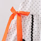 Black Spider Embroidery Ruffle Bloomer Set